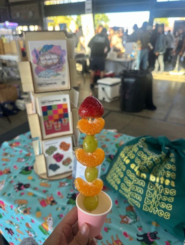 Food fans lined up at the Little Asian Bites event in May to try Chinese treat tanghulu.