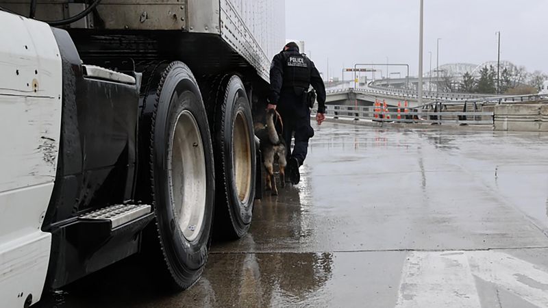 CBP officers and K9 units revealed 55 shrink-wrapped bricks of a white powdery substance concealed within two cardboard boxes. The illicit cargo was confirmed to be cocaine through subsequent testing.