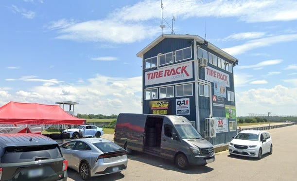 The race control building at GingerMan Raceway in rural South Haven.