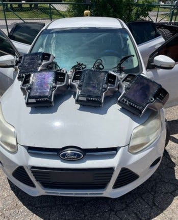 A police task force has been investigating the reported theft of 29 infotainment systems from Warren, Eastpointe, Roseville, and St. Clair Shores since April, officials said.