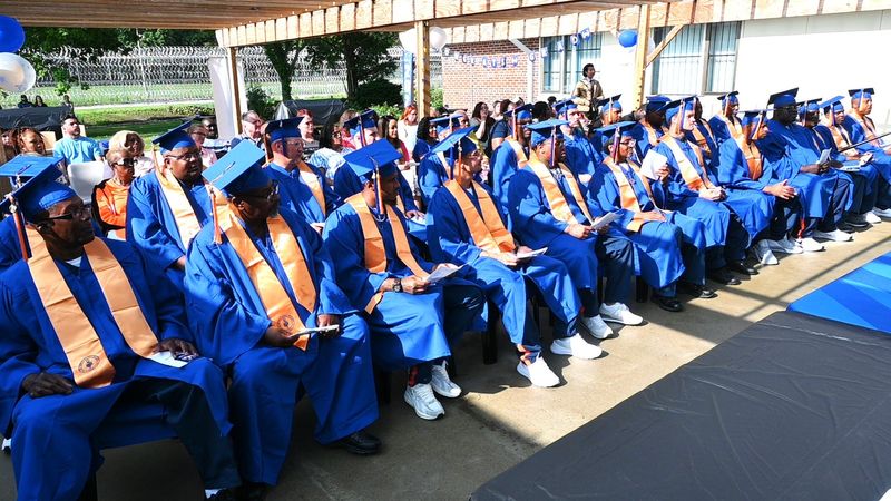 The 23 graduates of Kellogg Community College who received certificates and degrees June 10 inside Lakeland Correctional Facility