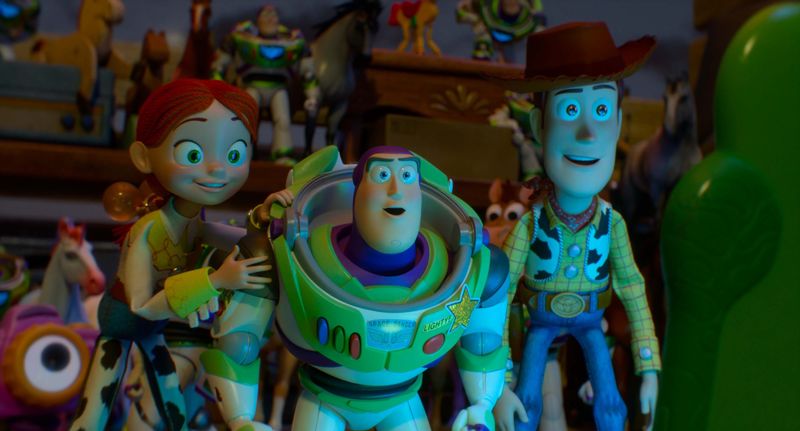 Jessie, Buzz Lightyear, and Woody in Disney and Pixar's "Toy Story 5." Photo courtesy of Pixar. © 2026 Disney/Pixar. All Rights Reserved.