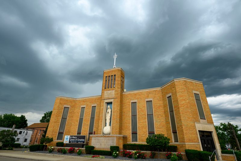 St. Mary Queen of Creation Church, in New Baltimore, June 16, 2026.