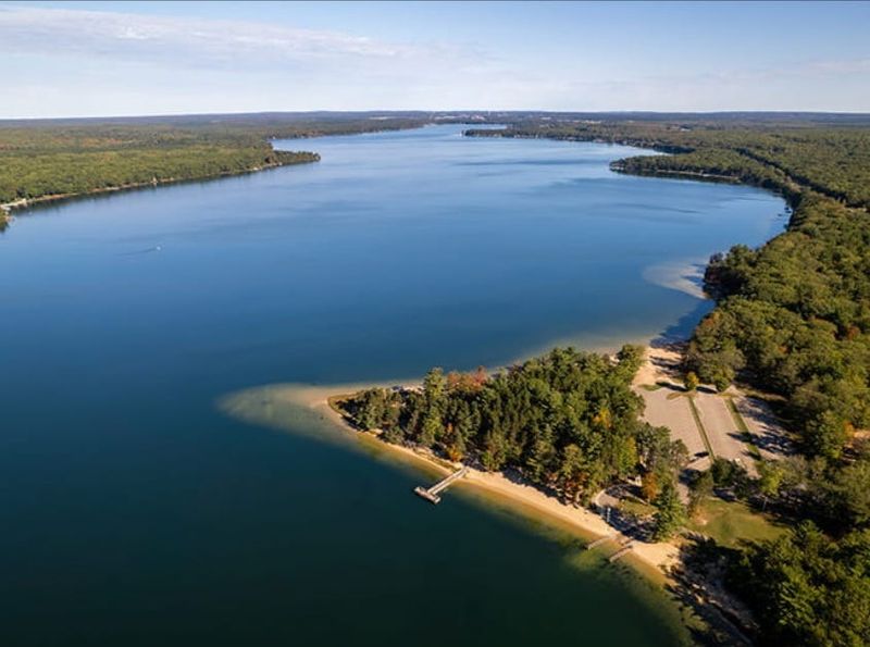 Otsego Lake, just south of the city of Gaylord, Michigan