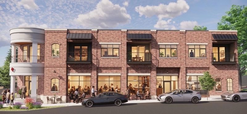 A rendering of the mixed-use development coming to 47 W. Center St. in Douglas.