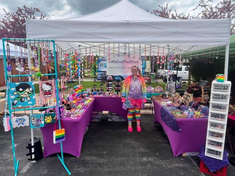 Bead artist Heather Pullou of Monroe owns and operates Little Crafties Store, a homebased business in Monroe.