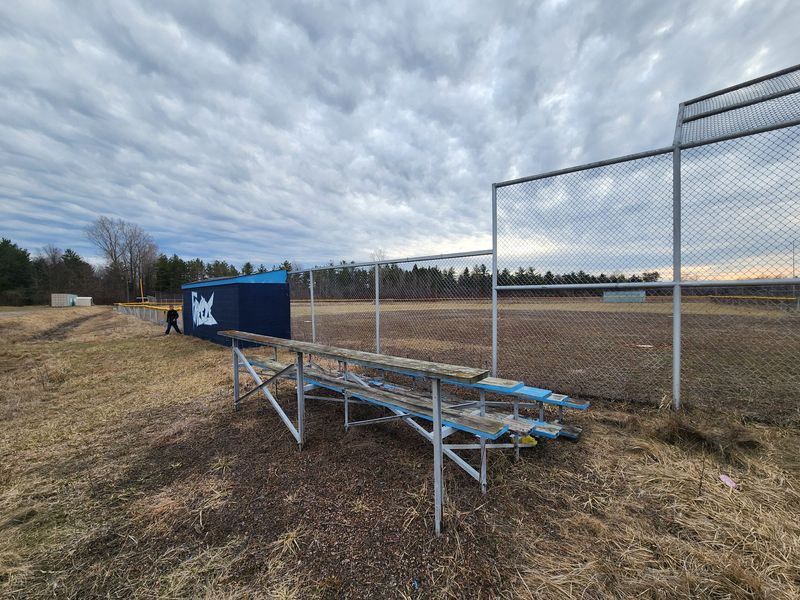 An abandoned baseball field in Burtchville Township is seen shortly before renovation begins in early 2026.