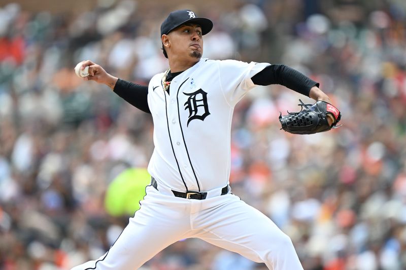 Detroit Tigers starting pitcher Keider Montero (54) throws a pitch against the Chicago White Sox in the second inning Jun 21, 2026 at Comerica Park.