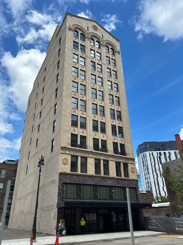 The Belle is a new apartment development in a 100-year-old building on Broadway in downtown.