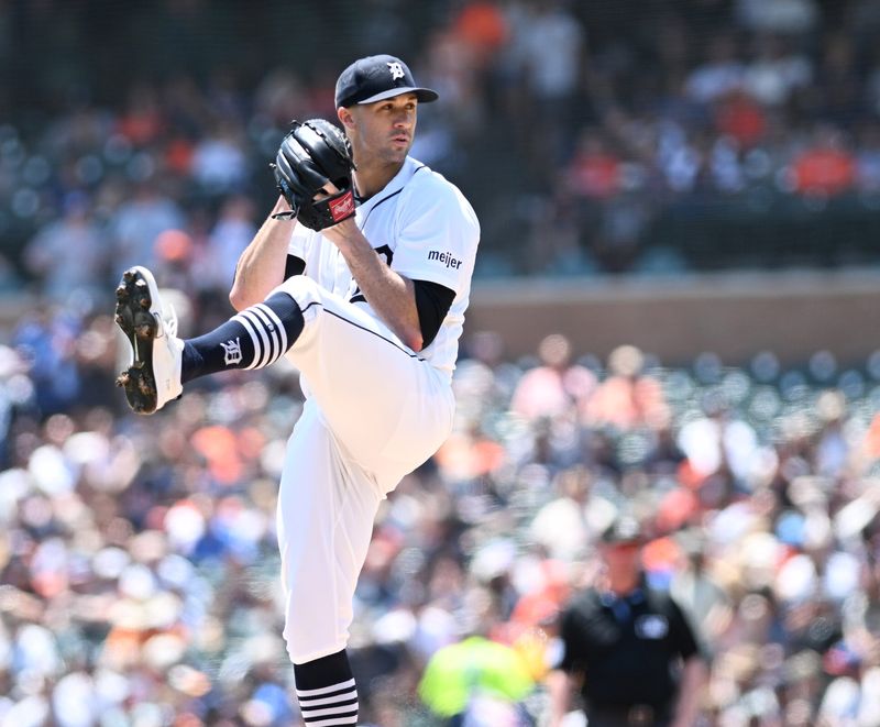 Tigers starter Jack Flaherty struck out nine in five innings of work Sunday.