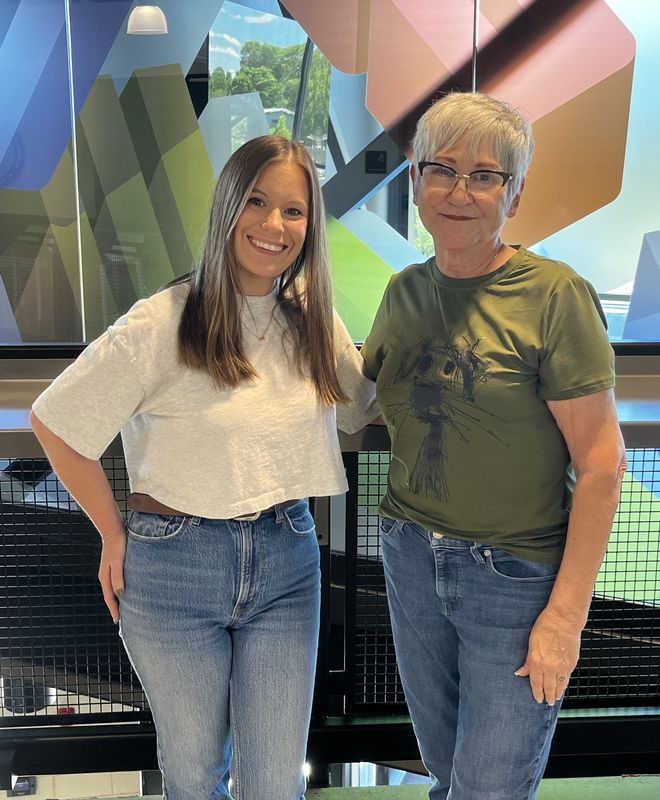 Erin Beland (left) and Chef Jacki Corser run the Youth Entrepreneur Program at the Arthur Lesow Community Center. A new session will begin in the fall.