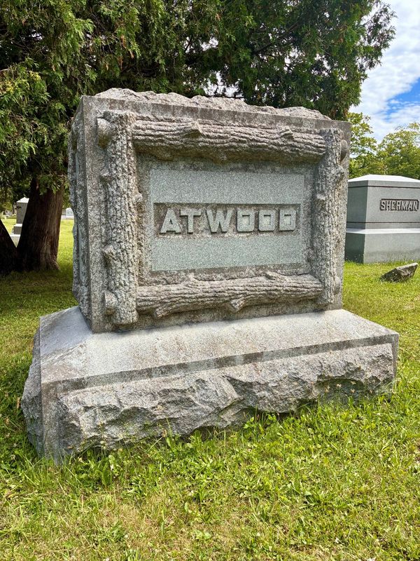 Atwood family plot at Forest Lawn Cemetery in Saginaw.