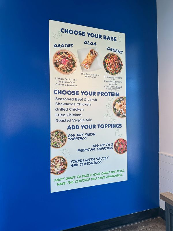 Olga's Fresh is a new concept from the Michigan brand that offers more customization and Mediterranean flavors. It's opening in Troy this month.