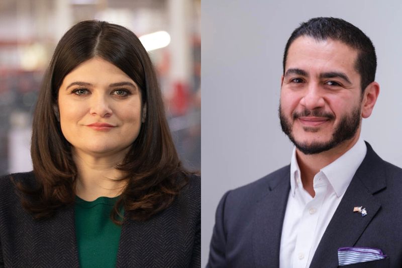 U.S. Rep. Haley Stevens, left, and former Wayne County and Detroit health director Abdul El-Sayed, right, face each other in the Democratic primary for an open U.S. Senate seat in Michigan.