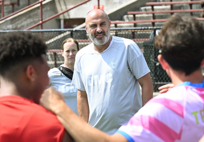Detroit City FC head coach Danny Dichio coached his 100th match with the team on Saturday.