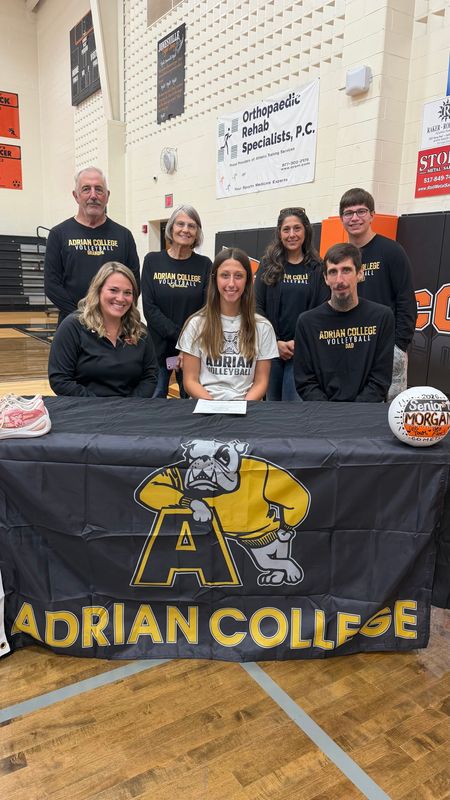 Jonesville graduate Morgan Wood heads to Adrian College to continue her volleyball career while she pursues the first steps towards her future law school studies.