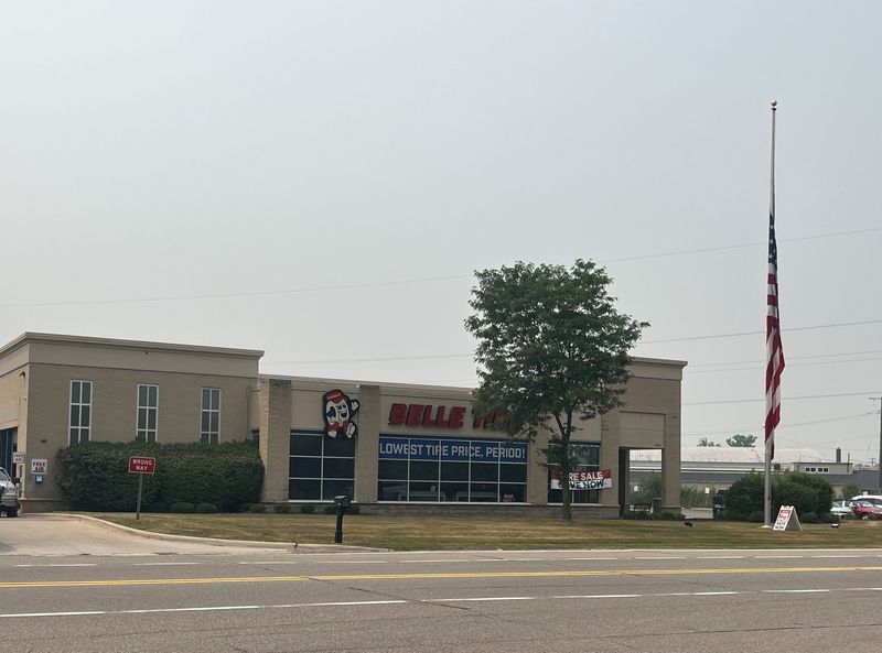 A Belle Tire location off Haggerty Road in Commerce Township, on Friday, July 17, 2026.
