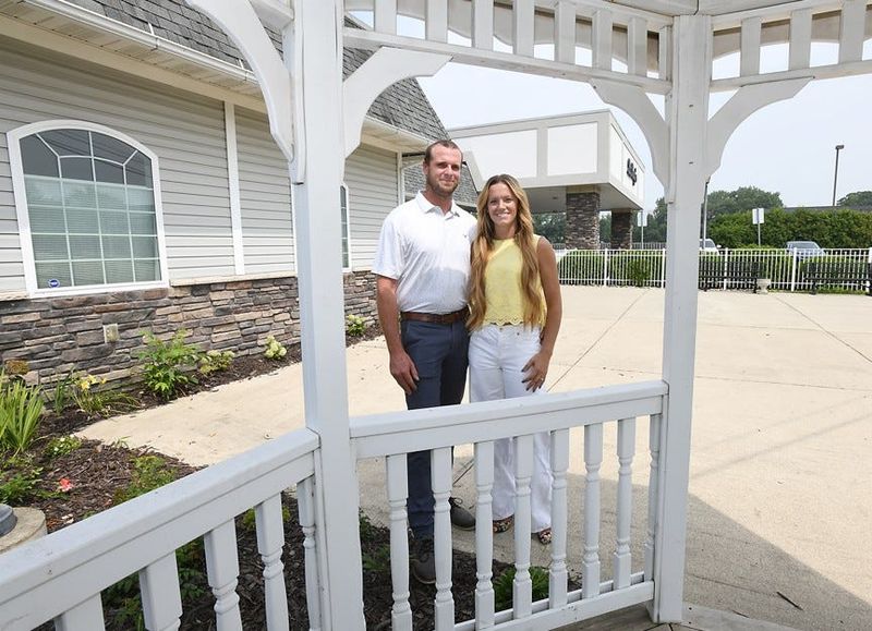 Caleb and Brittany Matthes own and operate LaRoy's Event Center in LaSalle, Michigan.