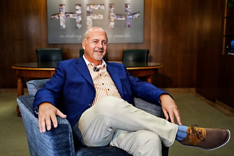Henry Ford Health President and CEO Robert Riney receives a Shining Light Award and is photographed at his office in Detroit, Monday, July 13, 2026.