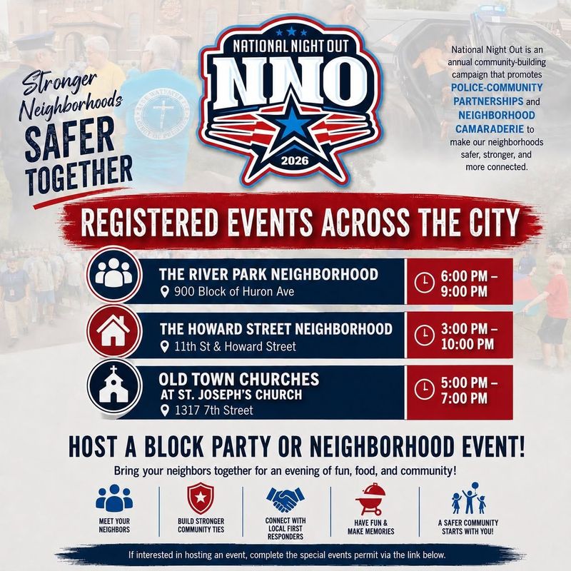 A poster for Port Huron Police National Night Out on Aug. 4, 2026.