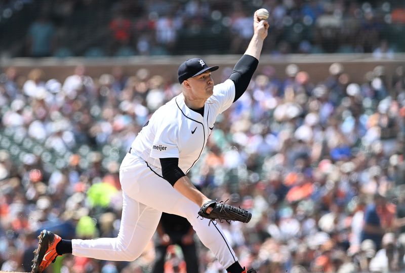 Tigers pitcher Tarik Skubal delivers a pitch in the second inning.