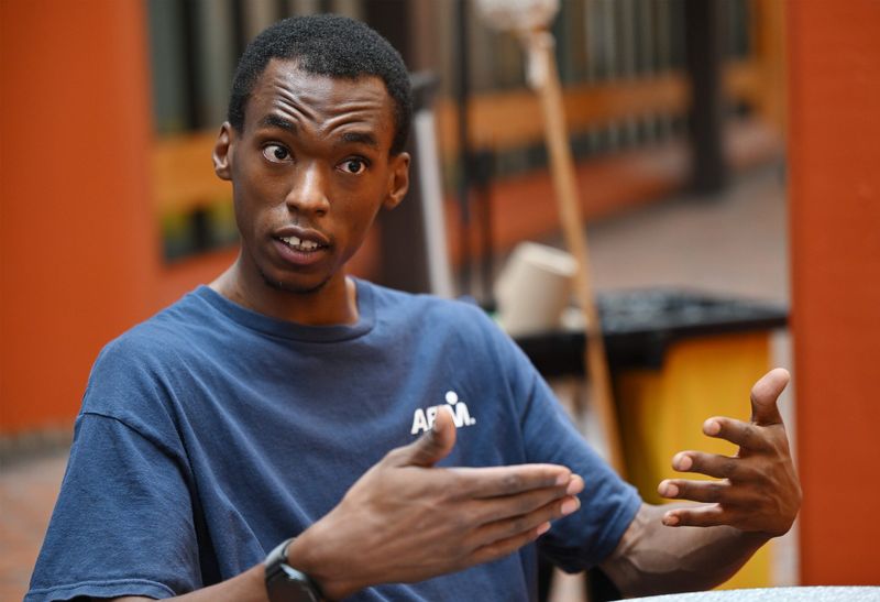 DaVonta Hence, 33, of Detroit,  is a custodian in DPSCD and has recently earned his high school diploma through the district's adult education program. He was recently honored at a DPSCD board meeting.on Wednesday, July 29, 2026, in Detroit, MI.