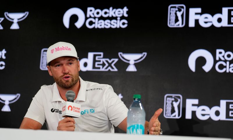 U.S. Open champion Wyndham Clark talks with the media during the Rocket Classic Pro Am about the changes to the Detroit Golf Club course including fescue grass that he says in two of three years will make this place very special. 
The new overgrown grass is one of several changes to the course that’s hosting the Rocket Classic Pro Am and the tournament in Detroit on Wednesday, July 29, 2026.