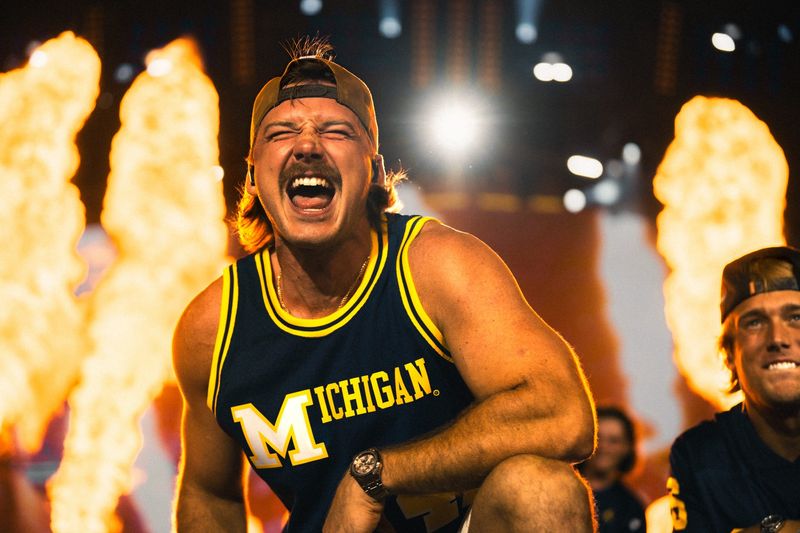 Morgan Wallen performs at Michigan Stadium in Ann Arbor on July 24, 2026.