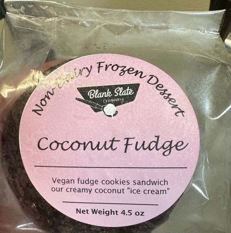 Blank Slate Creamery has issued a recall after discovering undeclared egg may have been added to vegan, non-dairy frozen dessert coconut fudge sandwiches.