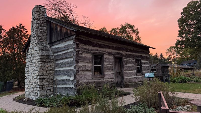 This historic log home was once in Monroe. Now, it's an exhibit at Troy Historic Village.