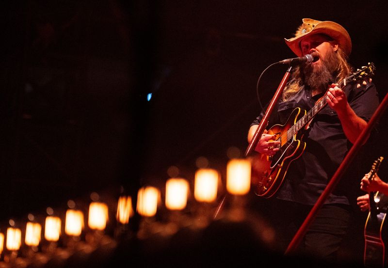 Chris Stapleton performs during a Chris Stapleton and Lainey Wilson concert at Ford Field on Saturday, Aug. 8, 2026.
