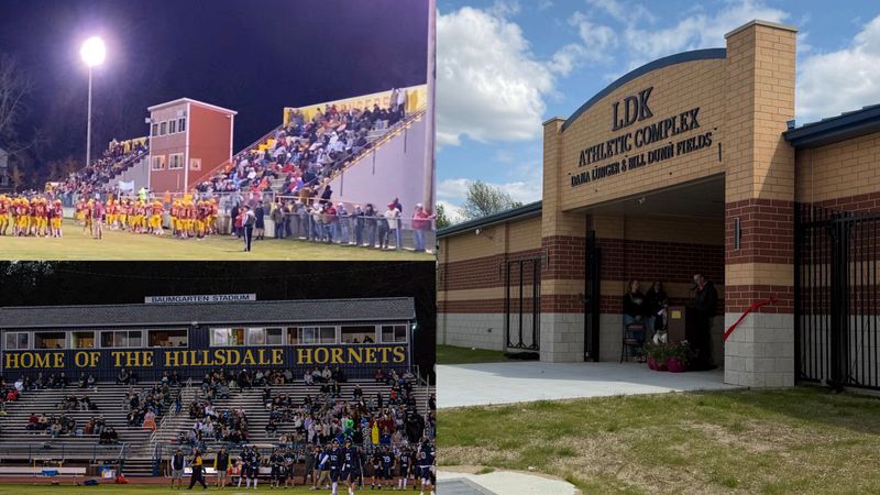 2026 Hillsdale County 11-player football returns to familiar sites for Reading (Barre Field) and Hillsdale (Baumgarten Satdium), but Jonesville will begin hosting football games Week 3 at the new LDK Athletic Complex.