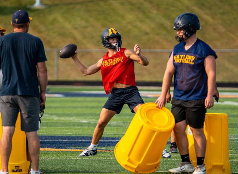 Junior Calvin Cosby looks to be a top contender for Gaylord's starting quarterback spot this fall.