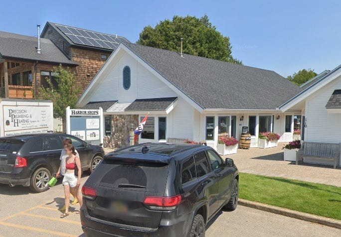 Pictured is 110 N. Lake St. in Leland, Michigan, the site where a local Youth for Christ group had been meeting in 2025. In April, officials in Leland Township denied the group a special-use permit to continue meeting there, based on township zoning requirements.