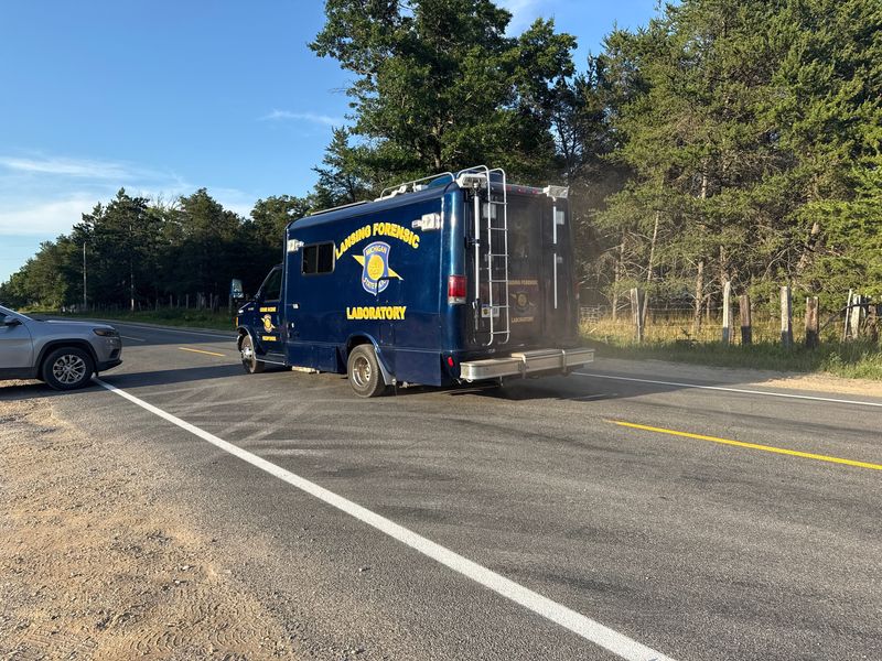 Michigan State Police are on the scene of a shooting on S. La Chance Road near W. Rosted Road in Lake Township, Friday, Aug. 14, 2026.