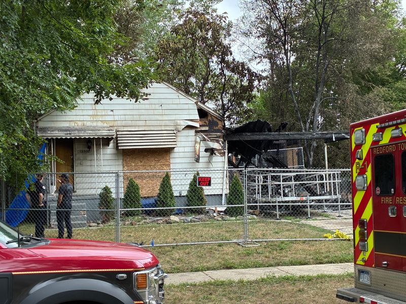 The fire occurred around 6 a.m. Saturday, Aug. 15, 2206, at the Tomas Woodbine Home, a residence for developmentally disabled or mentally impaired adults on the 15000 block of Woodbine Avenue in Redford Township. Photo taken Sunday, Aug. 16, 2026.