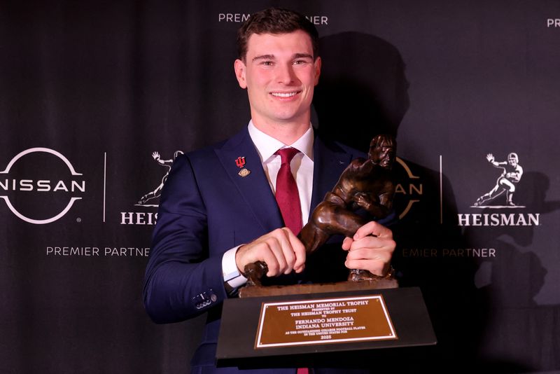 Indiana quarterback Fernando Mendoza won the Heisman Trophy in 2025.