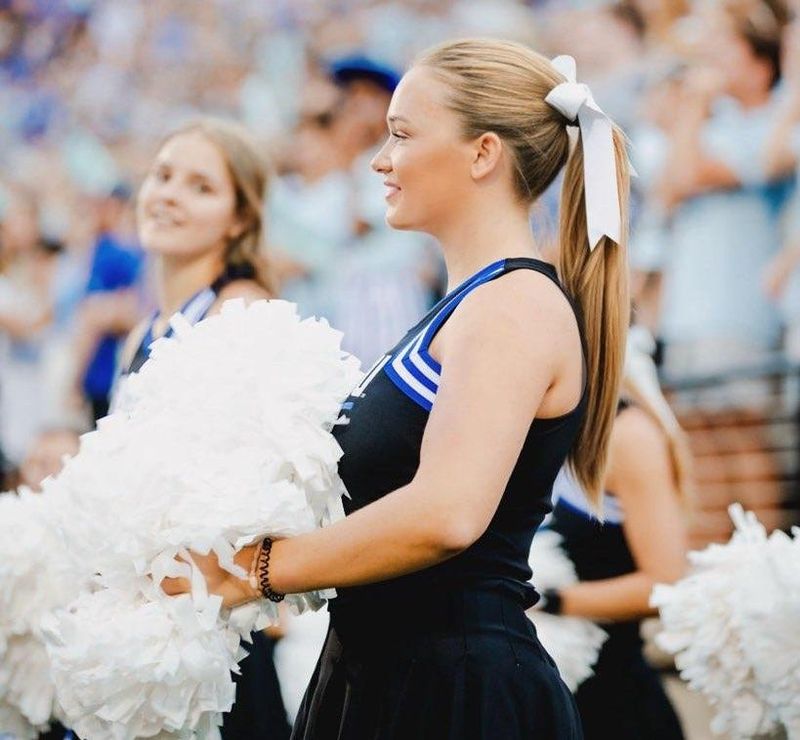 Kloe Anderson is a captain of the Grand Valley State cheerleading squad and was named an All-American.