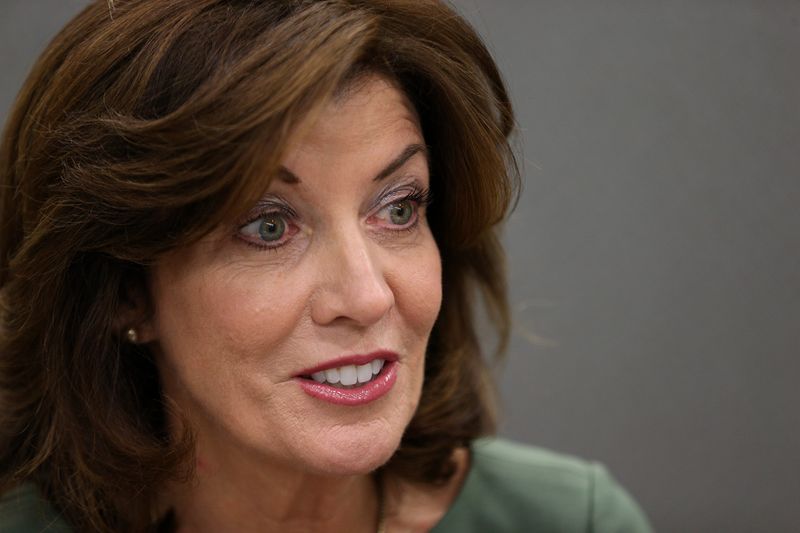 New York state Lt. Governor Kathy Hochul speaks with the Editorial Board at the Democrat and Chronicle on May 3, 2017.