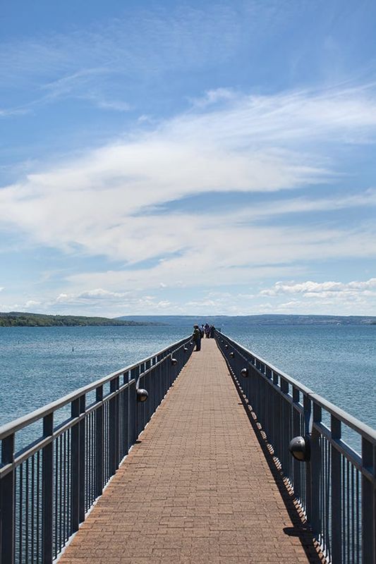 The pier on Skaneateles Lake in 2017.