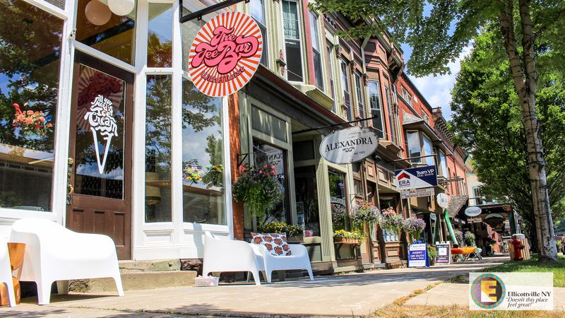 Washington Street in downtown Ellicottville.