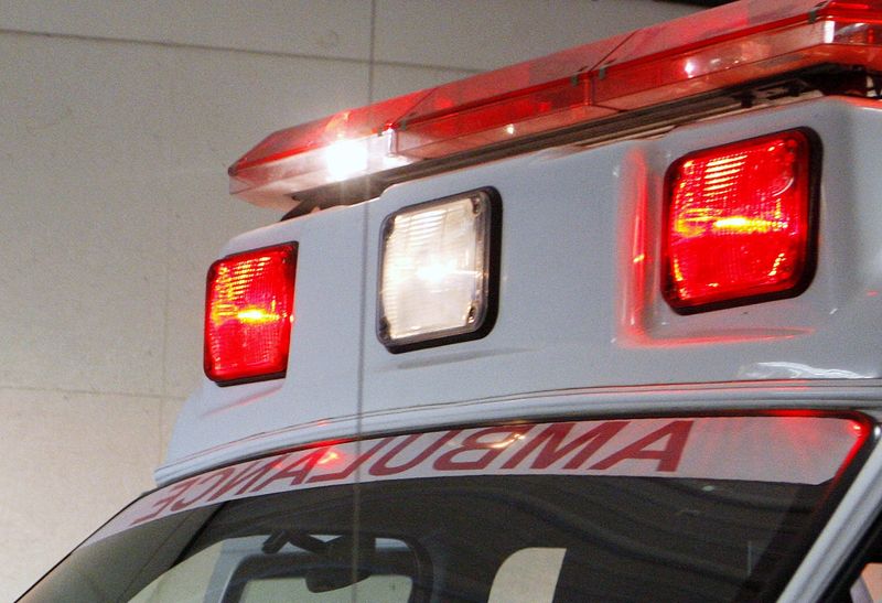Ambulance lights.
