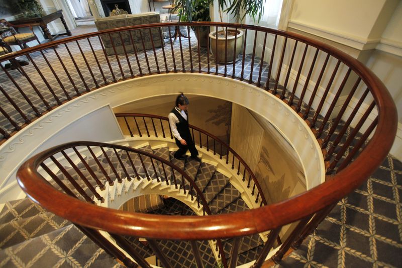 Main staircase at the Genesee Valley Club.