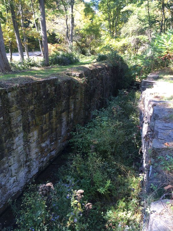 One of the Genesee Valley Canal locks that remain in Oakland. The locks are off Route 436 in the hamlet of Oakland. They are part of a spur from Letchworth State Park that juts out to meet the Genesee Valley Greenway coming from Nunda.