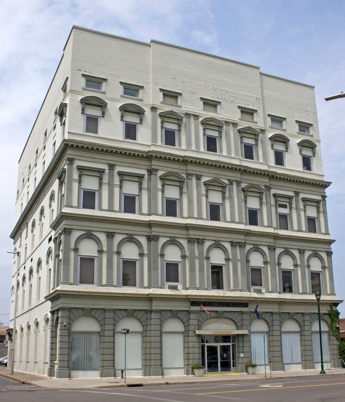 The John Hazlett Building on Lake Street in Elmira, where Chemung County government offices are located.