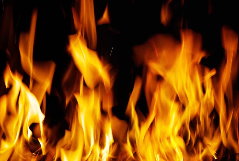 A stock photo of fire.