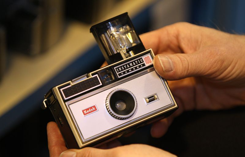 A Kodak Instamatic 100 camera like this revolutionized photography in the 1960s. Now, iPhones are doing the same for easily making videos.