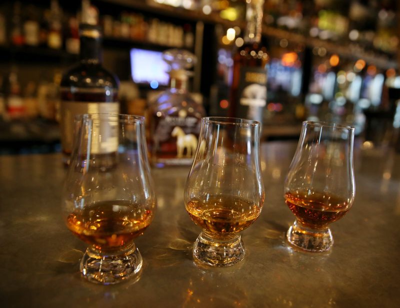 Flight West in Greece has a huge selection of spirits and cocktails. Among your choices are flights.