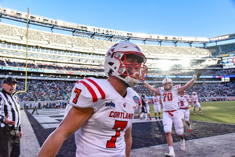 Action from the second half of the Cortaca Jug football game featuring SUNY Cortland and Ithaca College on Saturday, Nov. 16 at MetLife Stadium in East Rutherford, N.J.