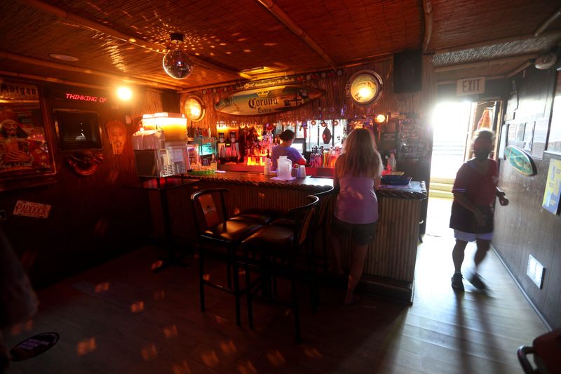 Marge's Lakeside Inn owner Francine Beth had to add waitresses in 2020 because the inside bar area was too small to allow for customer social distancing regulations.